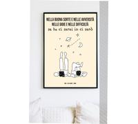 Poster Io Ci Sarò Ispirato agli 883 Max Pezzali Stampa Artistica A3 29,7x42cm