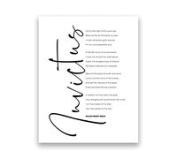Poster Ispiratore William Ernest Henley Invictus Poesia Stampa Letteratura Arte Motivazionale Tela Pittura Studio Decorazione Murale 21X30Cm Senza Telaio