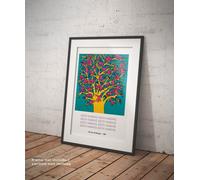 ⭐️Poster Keith Haring The Tree of Monkey Stampa Fine Art su Carta Fotografica