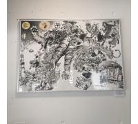 Poster Kim Jung Gi Il Sole e la Luna - Solo Stampa Collezione Ufficiale Forma...