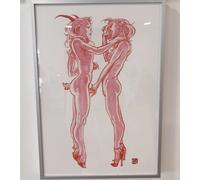 Poster Kim Jung Gi Red Evils formato A3 solo stampa collezione ufficiale