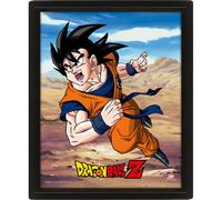 Poster lenticolare Dragon Ball Pyramid effetto 3D 23,5 x 28,5 cm con cornice nera