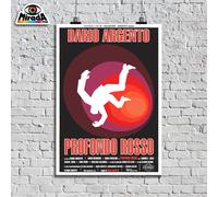 POSTER LOCANDINA FILM PROFONDO ROSSO HORROR DARIO ARGENTO 1975 MOVIE CINEMA CULT