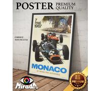 POSTER LOCANDINA vintage Monaco Grand Prix 7 mai 1967 Automobile TOP QUALITY