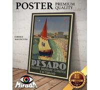 POSTER locandina vintage PESARO Urbino Marche mare estate vacanza Adriatico TOP