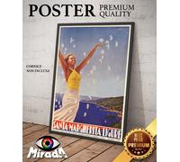 POSTER locandina vintage Santa Margherita Ligure Liguria mare Chiavari Genova
