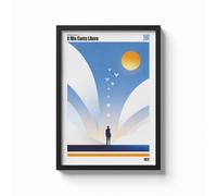 Poster LUCIO BATTISTI - IL MIO CANTO LIBERO Stampa Fotografica Musica Italiana