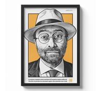 Poster LUCIO DALLA con QR Code Canzone Personalizzata Stampa Artistica 30x40