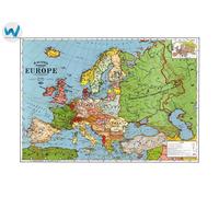 Poster Mappa Standard dell'Europa di Bacon Mappa Politica Arte...