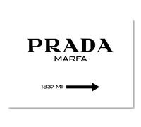 Poster Marfa non incorniciato, riferimento all’opera d’arte di critica al consumismo di Marfa (Texas), 100 cm di larghezza x 70 cm di altezza, decorazione artistica da parete per la casa