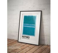Poster Mark Rothko Blue divided by Blue Stampa Fine Art Hi-Res Alta Qualità