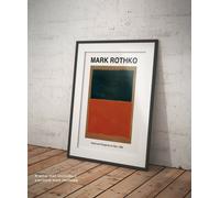 Poster Mark Rothko Green and Tangerine on Red Stampa Fine Art Hi-Res