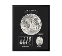 Poster Master Poster vintage celestiale, stampa lunare, regalo per gli appassionati di astronomia, astrologia, fasi lunari, La luna, der lun, la luna, la luna, la luna, la luna, decorazione da parete