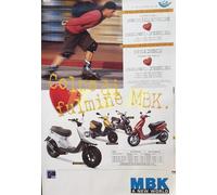 POSTER MBK BOOSTER "Colpo di fulmine MBK" 70x100cm 1998 advertising Pubblicità