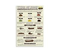 poster Medical Reference Poster, The Complete Bristol Stool Chart Guide, Healthcare Professional or Patient Education Material for Office or Home Use(Framed,12x18inch(30x45cm))