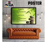 POSTER MEDITAZIONE BENESSERE ZEN CONSIGLI MAESTRO YOGA BUDDHA WELLNESS FRASI