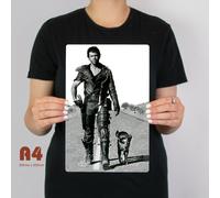 Poster Metallizzato Del Film Mad Max Vintage Per Uomo Mel Gibson MFP INTERCEPTOR