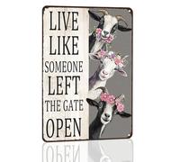 Poster Metallo Goat Live Like Someone Left The Gate Open Targhe Metallo
