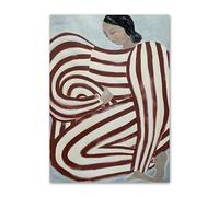 Poster Minimalista di Sofia Lind, Linea, Geometria, Curva, Ragazza, Arte murale, Sofia Lind, Dipinto su Tela e Stampe per la Decorazione della casa, Immagine 50x70 cm, Senza Cornice.