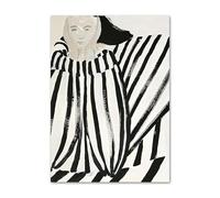 Poster Minimalista di Sofia Lind, Linea, Geometria, Curva, Ragazza, Arte murale, Sofia Lind, Dipinto su Tela e Stampe per la Decorazione della casa, Immagine 40x60 cm, Senza Cornice.