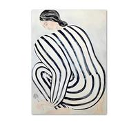 Poster Minimalista di Sofia Lind, Linea, Geometria, Curva, Ragazza, Arte murale, Sofia Lind, Dipinto su Tela e Stampe per la Decorazione della casa, Immagine 50x70 cm, Senza Cornice.