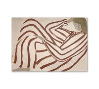 Poster Minimalista di Sofia Lind, Linea, Geometria, Curva, Ragazza, Arte murale, Sofia Lind, Dipinto su Tela e Stampe per la Decorazione della casa, Immagine 50x70 cm, Senza Cornice.