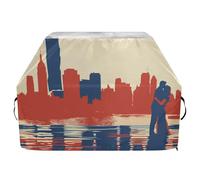 Poster minimalista per esterni, grande, copertura per griglia da 165 cm, impermeabile, resistente, con coulisse regolabile per polvere e vento