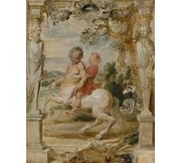 Poster Mito Centauro Classico Scena Pastorale Wall Art - 12X16/16X20/18X24/24X36