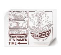 Poster Moderni 29,7x21 cm | Formato A4 | Illustrazione di un ramen