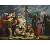 Poster Mosè e il serpente in bronzo Miracle Wall Art - 16x12/20x16/24x18/36x24