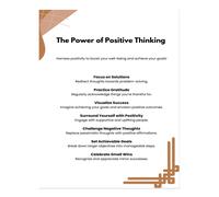 Poster motivazionale "Il potere del pensiero positivo" Wall Art