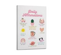 Poster motivazionali con frasi positive e frasi motivazionali, su tela, poster decorativo da parete con stampa artistica su tela, poster decorativo moderno, per camera da letto, 30 x 45 cm