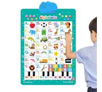 Poster Murali Parlanti Per Bambini,Gioco Piano Con Canzoni Interattive | Poster Educativo Con Numeri Animali E Vocabolario - Per Bambini Da 1 A 6 Anni Genitori Asilo Scuola Casa Sala Giochi Aula