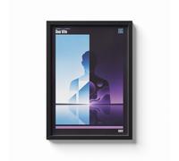 Poster Musicale "Due vite" di Marco Mengoni QR Code Arte Moderna Minimal Design