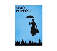Poster musicale su tela, motivo: Mary Poppins, decorazione per camera da letto, ufficio, camera da letto, regalo, 30 x 45 cm