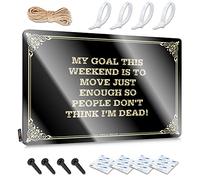 Poster "My Goal This Weekend Is To Move Just Enough So People Don't Think I'm Dead!" Poster Men Stuff | Indie Essentials, decorazione da parete (20 x 30 cm)