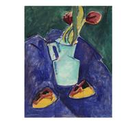 Poster natura morta floreale vibrante arte da parete - espressione moderna