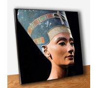 Poster Nefertiti - Arte Egitto - Stampa Fine Art Quadro su Pannello MDF