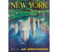 Poster New York Greyhound Retro Cityscape Park Wall Art -12X16/16X20/18X24/24X36