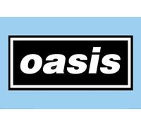 Poster Oasis - Logo on blue - 61 x 91,5 cm