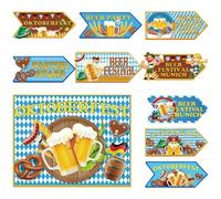 Poster Oktoberfest, Segnali Direzionali Decorazioni Giardino Feste, Centri Tavolo Legno Decorazione Eventi Giardini tedeschi Esteri Ospiti