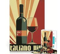 Poster originale del vino italiano Puzzle da 1000 pezzi per ragazzi Puzzle intellettuale Giocattolo per la famiglia Gioia di qualità Taglio elegante Regalo (38x52cm)