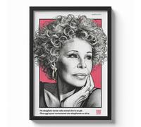 Poster ORNELLA VANONI con QR Code Canzone Personalizzata Stampa Artistica 30x40
