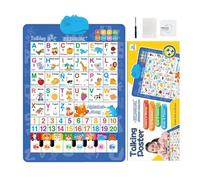 Poster parlante interattivo bilingue | Poster educativi con musica in spagnolo e inglese per bambini per lo sviluppo delle lingue, scuola materna, scuola materna
