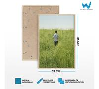 Poster passeggiata pacifica nei prati - arte da parete ispirata alla natura...