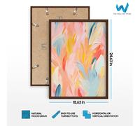 Poster pastello testurizzato astratto - Set di 3 arte da parete colorata -...