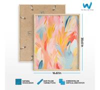 Poster pastello testurizzato astratto - Set di 3 arte da parete colorata -...