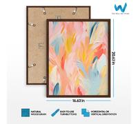 Poster pastello testurizzato astratto - Set di 3 arte da parete colorata -...