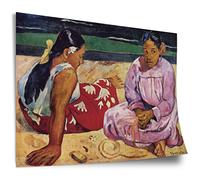 Poster Paul Gauguin: Donne tahitiane (o donne di Tahiti) sulla spiaggia, stampa artistica senza cornice, murale - A4, A3, A2, A1, A0, XXL - soggiorno, camera da letto, cucina, decorazione