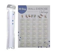 Poster per 30 giorni di allenamento - Foglio di lavoro per la pianificazione rapida del fitness in casa e palestra, poster vuoto per adolescenti, giovani, donne, uomini